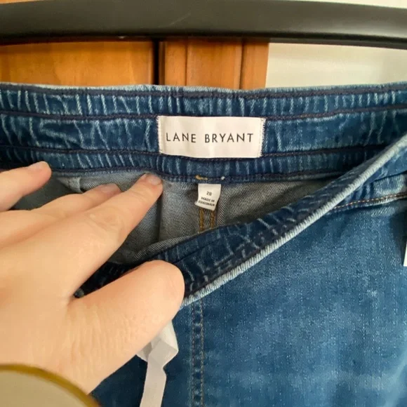 Lane Bryant Stretchy Wide Leg Jeans Plus 28 NWT - Picture 6 of 8